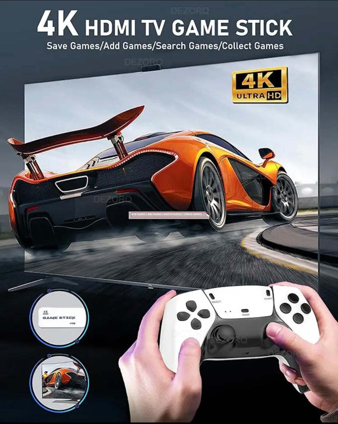 M15 4K HD Game Console with Double Wireless Controller, 4K Video Game Console, Handheld Game Player HD TV Game Stick M15 4K HD Game Console with Double Wireless Controller, 4K Video Game Console, Handheld Game Player HD TV Game Stick